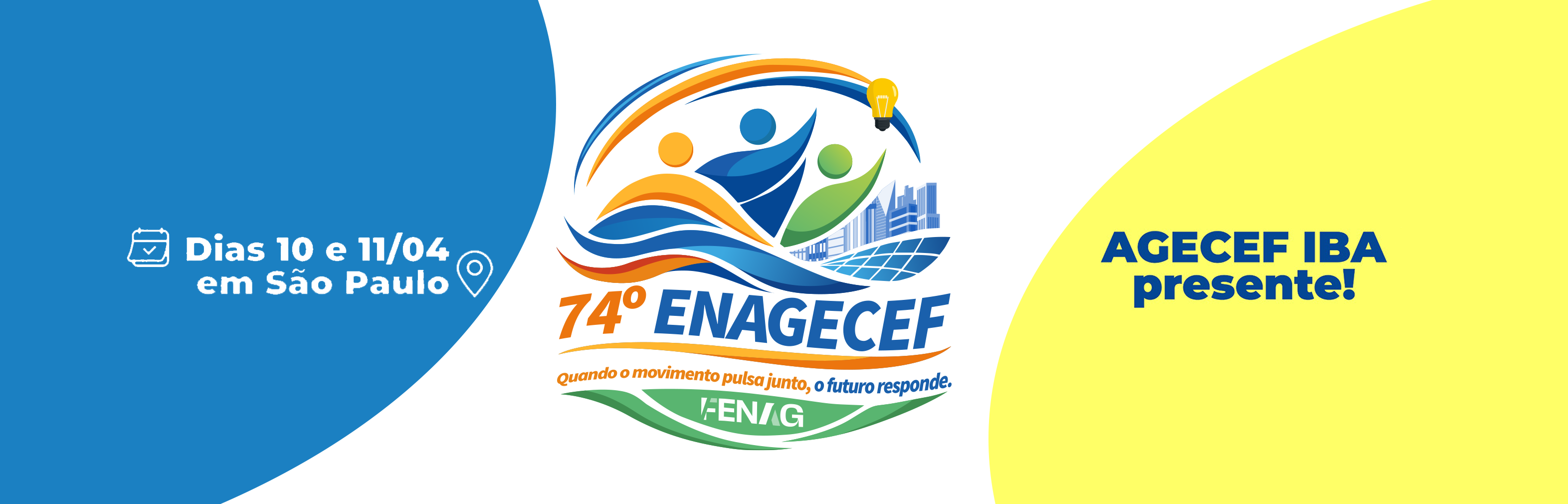 A AGECEF IBA estará presente no ENAGECEF, nos dias 10 e 11 de abril, em São Paulo!
